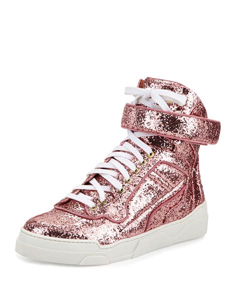 givenchy pink glitter sneakers|givenchy shoes.